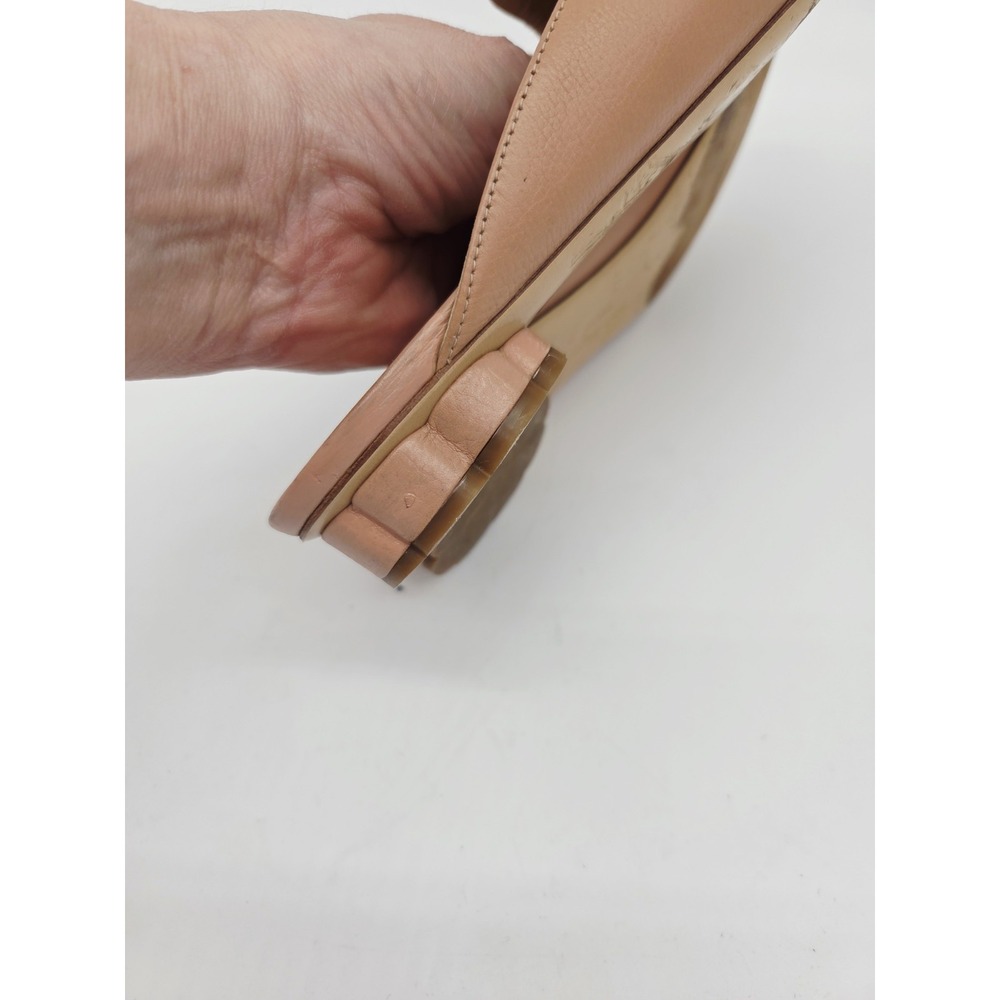 Salvatore Ferragamo Womens Leather Mules sz 8.5 Muted Pink Flats SLip on - Picture 5 of 8